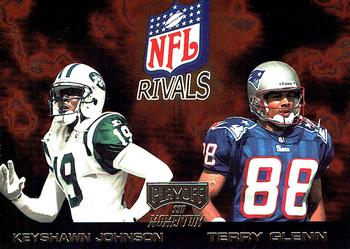 1998 Playoff Momentum SSD Hobby - NFL Rivals Gold #22 Keyshawn Johnson / Terry Glenn Front