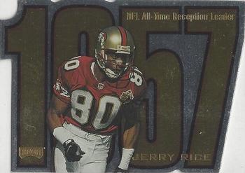 1998 Playoff Prestige SSD Hobby - Inside the Numbers Die Cut #3 Jerry Rice Front
