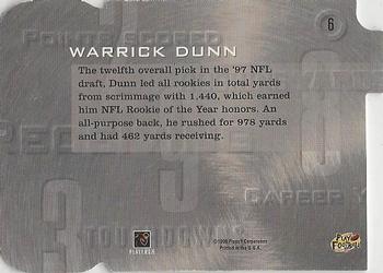 1998 Playoff Prestige SSD Hobby - Inside the Numbers Die Cut #6 Warrick Dunn Back