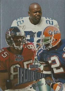 1998 Playoff Prestige SSD Hobby - Alma Mater (Silver Foil) #5 Emmitt Smith / Reidel Anthony / Fred Taylor Front
