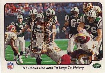 2000 Fleer Tradition - Glossy 2001 National 1/1 #386 NY Backs Use Jets to Leap to Victory Front
