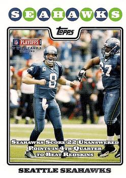 2008 Topps #326 Seattle Seahawks Front
