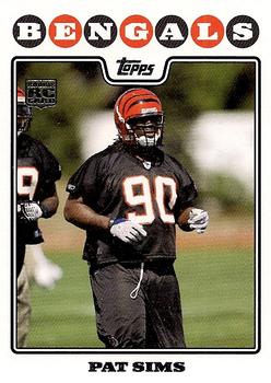 2008 Topps #396 Pat Sims Front