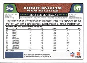 2008 Topps #147 Bobby Engram Back