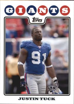 2008 Topps #218 Justin Tuck Front