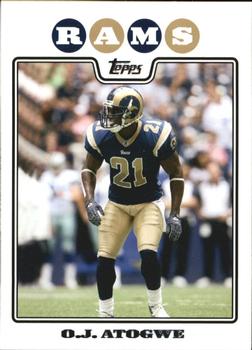 2008 Topps #267 O.J. Atogwe Front