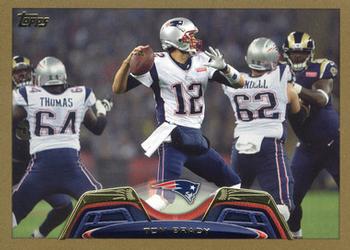 2013 Topps - Gold #100 Tom Brady Front