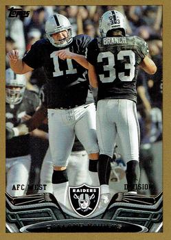 2013 Topps - Gold #167 Oakland Raiders Front