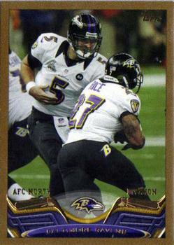 2013 Topps - Gold #206 Baltimore Ravens Front