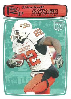 2008 Topps Rookie Progression #106 Dantrell Savage Front