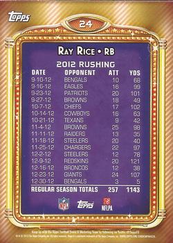 2013 Topps - 1000 Yard Club #24 Ray Rice Back