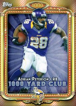 2013 Topps - 1000 Yard Club #1 Adrian Peterson Front