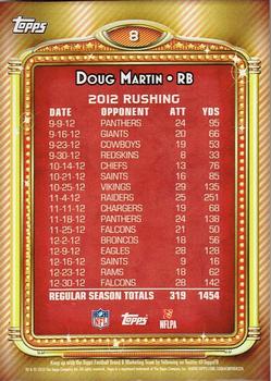 2013 Topps - 1000 Yard Club #8 Doug Martin Back