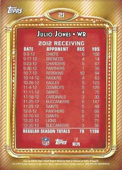 2013 Topps - 1000 Yard Club #21 Julio Jones Back
