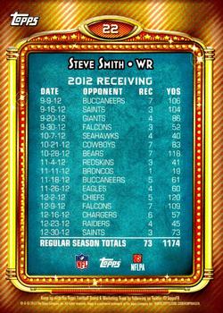 2013 Topps - 1000 Yard Club #22 Steve Smith Back