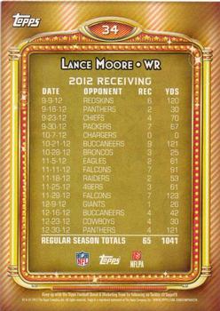 2013 Topps - 1000 Yard Club #34 Lance Moore Back
