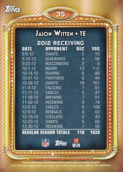 2013 Topps - 1000 Yard Club #35 Jason Witten Back