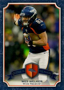 2013 Topps - Legends in the Making #LM-WW Wes Welker Front