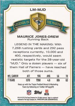 2013 Topps - Legends in the Making #LM-MJD Maurice Jones-Drew Back