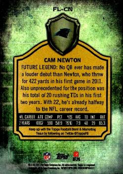 2013 Topps - Future Legends #FL-CN Cam Newton Back