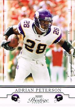 2008 Playoff Prestige #54 Adrian Peterson Front