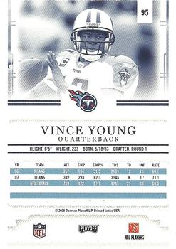 2008 Playoff Prestige #95 Vince Young Back