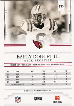 2008 Playoff Prestige #135 Early Doucet Back