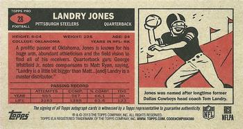 2013 Topps - 1965 Mini Rookie Autographs  #28 Landry Jones Back