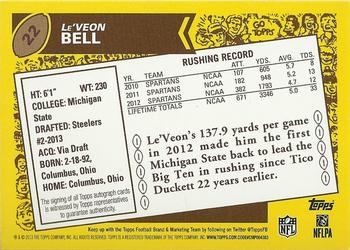 2013 Topps - 1986 Rookie Autographs  #22 Le'Veon Bell Back