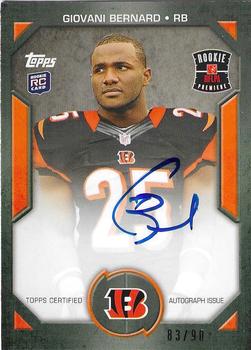 2013 Topps - Rookie Premiere Autographs #RPA-GB Giovani Bernard Front