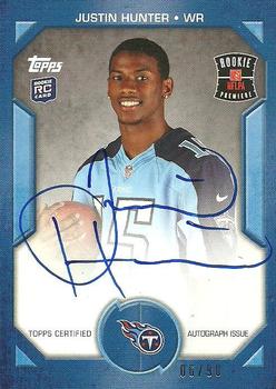 2013 Topps - Rookie Premiere Autographs #RPA-JH Justin Hunter Front