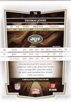 2008 Donruss Classics #70 Thomas Jones Back