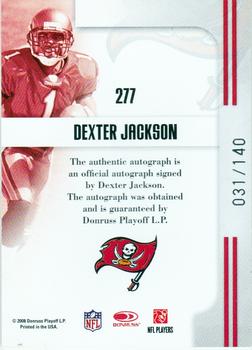2008 Donruss Threads #277 Dexter Jackson Back