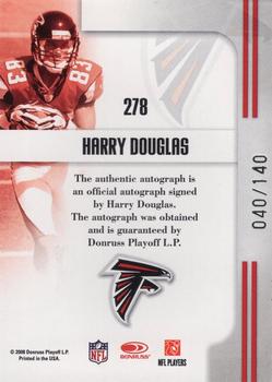 2008 Donruss Threads #278 Harry Douglas Back
