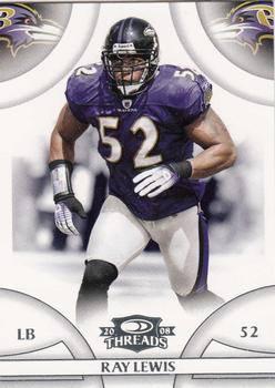 2008 Donruss Threads #99 Ray Lewis Front