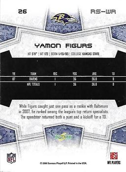 2008 Score Select #26 Yamon Figurs Back