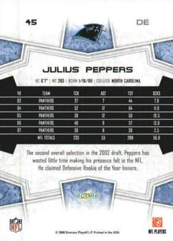 2008 Score Select #45 Julius Peppers Back