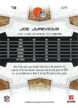 2008 Score Select #73 Joe Jurevicius Back