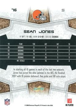 2008 Score Select #76 Sean Jones Back