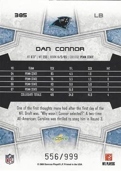 2008 Score Select #385 Dan Connor Back