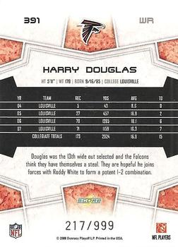 2008 Score Select #391 Harry Douglas Back