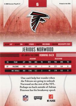 2008 Playoff Absolute Memorabilia #6 Jerious Norwood Back
