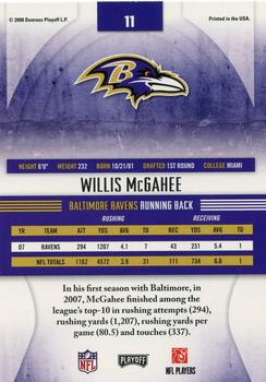 2008 Playoff Absolute Memorabilia #11 Willis McGahee Back