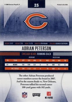 2008 Playoff Absolute Memorabilia #25 Adrian Peterson Back
