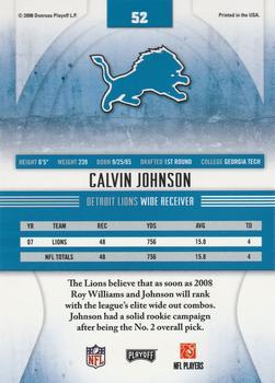 2008 Playoff Absolute Memorabilia #52 Calvin Johnson Back