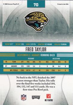 2008 Playoff Absolute Memorabilia #70 Fred Taylor Back