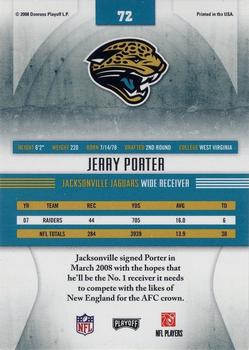 2008 Playoff Absolute Memorabilia #72 Jerry Porter Back