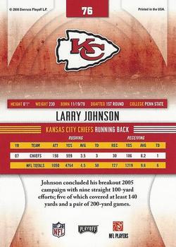 2008 Playoff Absolute Memorabilia #76 Larry Johnson Back