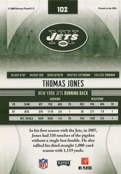 2008 Playoff Absolute Memorabilia #102 Thomas Jones Back