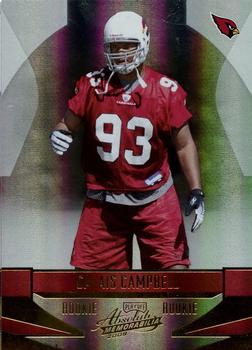 2008 Playoff Absolute Memorabilia #162 Calais Campbell Front